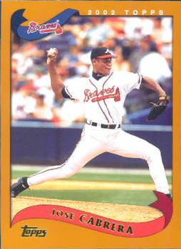 #129 Jose Cabrera - Atlanta Braves - 2002 Topps Baseball