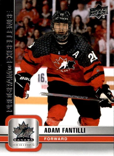 #129 Adam Fantilli - Canada - 2023 Upper Deck Team Canada Juniors Hockey