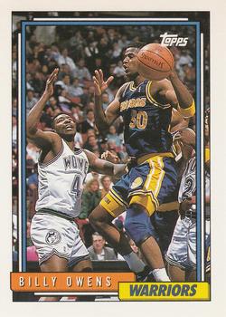 #129 Billy Owens - Golden State Warriors - 1992-93 Topps Basketball