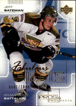 #129 Jeff Bateman - Brampton Battalion - 2000-01 Upper Deck Pros & Prospects Hockey