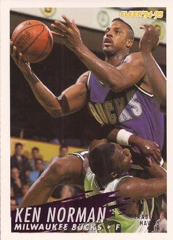 #129 Ken Norman - Atlanta Hawks - 1994-95 Fleer Basketball