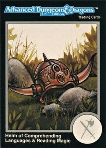 #129 Helm of Comprehending Languages and Reading Magic - 1991 TSR Advanced Dungeons & Dragons - Silver