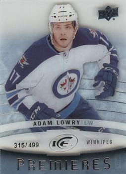 #129 Adam Lowry - Winnipeg Jets - 2014-15 Upper Deck Ice Hockey