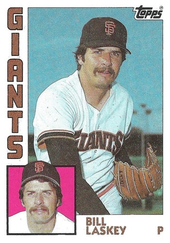 #129 Bill Laskey - San Francisco Giants - 1984 Topps Baseball