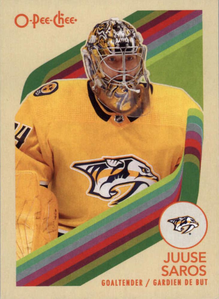 #129 Juuse Saros - Nashville Predators - 2023-24 O-Pee-Chee - Retro Hockey