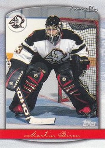 #129 Martin Biron - Buffalo Sabres - 1999-00 Topps Premier Plus Hockey
