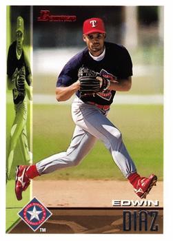 #129 Edwin Diaz - Texas Rangers - 1995 Bowman Baseball