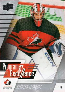 #129 Ryerson Leenders - Canada - 2024 Upper Deck Team Canada Juniors Hockey