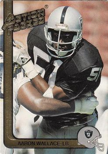#129 Aaron Wallace - Los Angeles Raiders - 1991 Action Packed Football