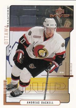 #129 Andreas Dackell - Ottawa Senators - 2000-01 Upper Deck MVP Hockey