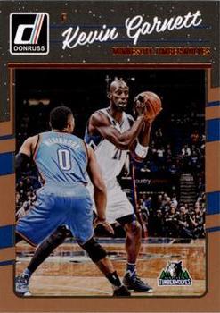 #129 Kevin Garnett - Minnesota Timberwolves - 2016-17 Donruss Basketball