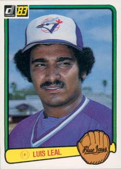 #129 Luis Leal - Toronto Blue Jays - 1983 Donruss Baseball