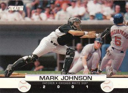 #129 Mark Johnson - Chicago White Sox - 2001 Stadium Club Baseball