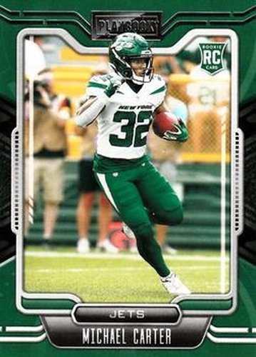 #129 Michael Carter - New York Jets - 2021 Panini Playbook Football