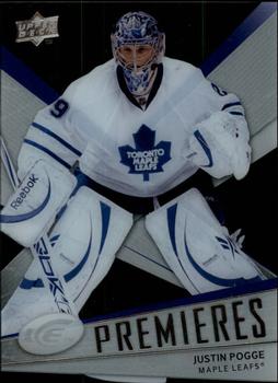 #129 Justin Pogge - Toronto Maple Leafs - 2008-09 Upper Deck Ice Hockey