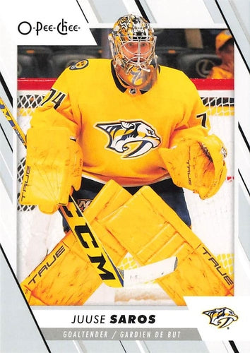 #129 Juuse Saros - Nashville Predators - 2023-24 O-Pee-Chee Hockey