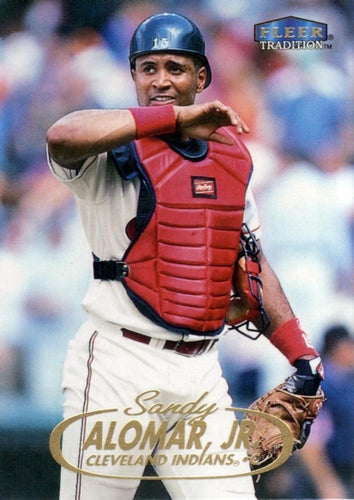 #129 Sandy Alomar, Jr. - Cleveland Indians - 1998 Fleer Tradition Baseball