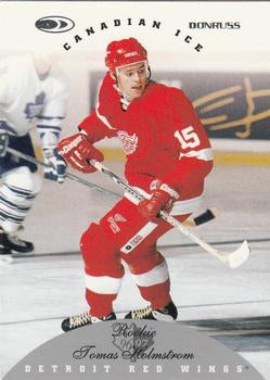 #129 Tomas Holmstrom - Detroit Red Wings - 1996-97 Donruss Canadian Ice Hockey