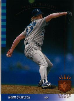 #129 Norm Charlton - Seattle Mariners - 1993 SP Baseball