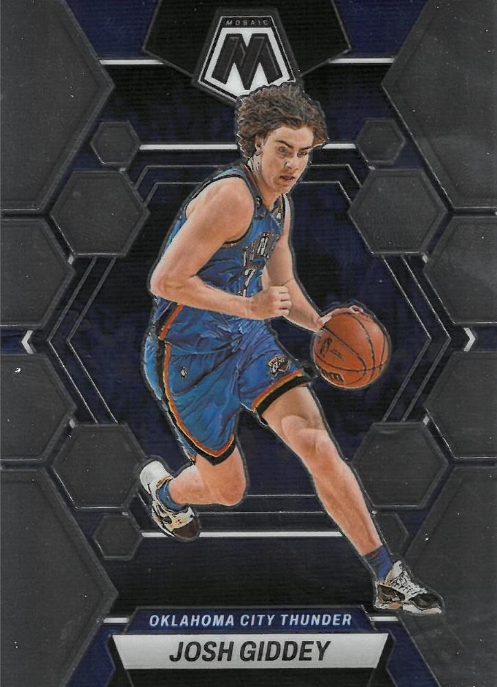 #129 Josh Giddey - Oklahoma City Thunder - 2022-23 Panini Mosaic Basketball