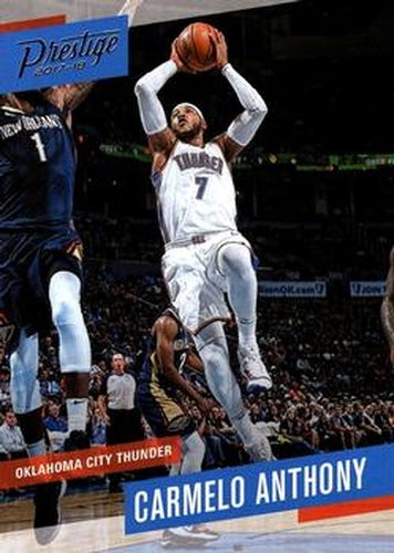 #129 Carmelo Anthony - Oklahoma City Thunder - 2017-18 Panini Prestige Basketball