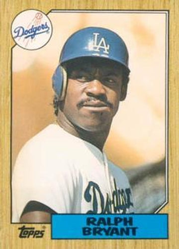 #12T Ralph Bryant - Los Angeles Dodgers - 1987 Topps Traded Baseball