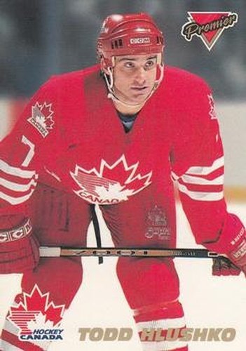 #12 Todd Hlushko - Canada - 1993-94 O-Pee-Chee Premier - Team Canada Hockey