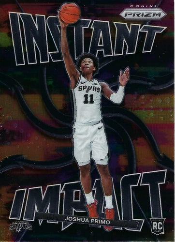#12 Joshua Primo - San Antonio Spurs - 2021-22 Panini Prizm - Instant Impact Basketball