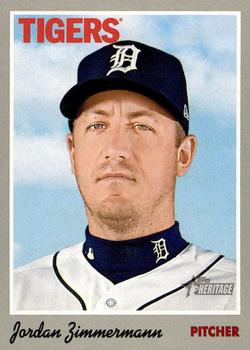 #12 Jordan Zimmermann - Detroit Tigers - 2019 Topps Heritage Baseball