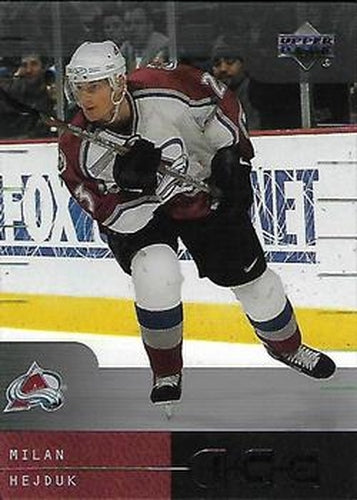 #12 Milan Hejduk - Colorado Avalanche - 2000-01 Upper Deck Ice Hockey