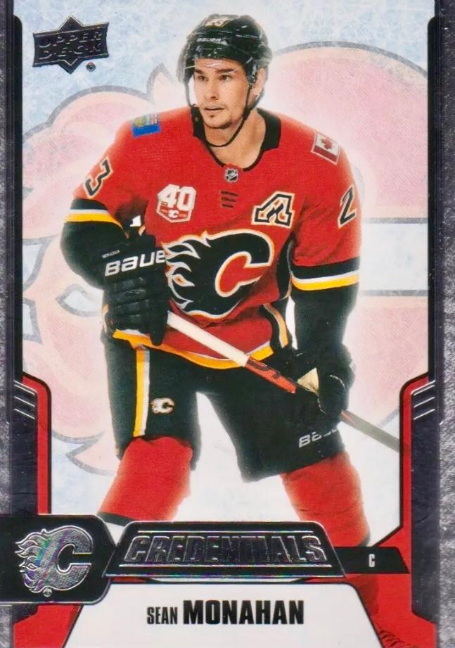 #12 Sean Monahan - Calgary Flames - 2019-20 Upper Deck Credentials Hockey