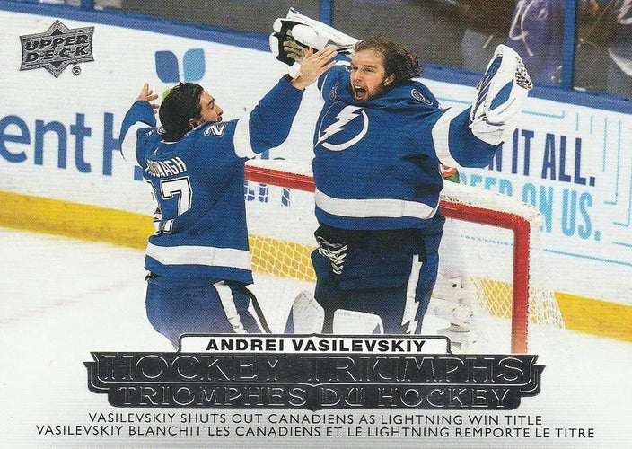 #HT-12 Andrei Vasilevskiy - Tampa Bay Lightning - 2022-23 Upper Deck Tim Hortons - Hockey Triumphs Hockey