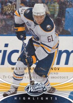 #WC12 Maxim Afinogenov - Buffalo Sabres - 2008-09 Upper Deck - Winter Classic Hockey