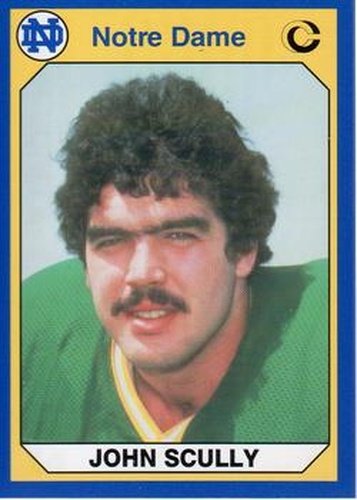 #12 John Scully - Notre Dame Fighting Irish - 1990 Collegiate Collection Notre Dame Football