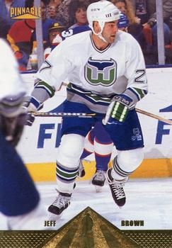#12 Jeff Brown - Hartford Whalers - 1996-97 Pinnacle Hockey