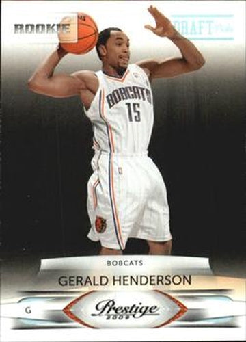 #162 Gerald Henderson - Charlotte Bobcats - 2009-10 Panini Prestige - Draft Picks Light Blue Basketball