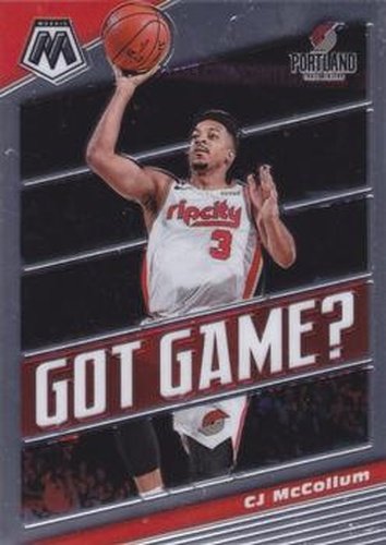 #12 CJ McCollum - Portland Trail Blazers - 2019-20 Panini Mosaic - Got Game Basketball