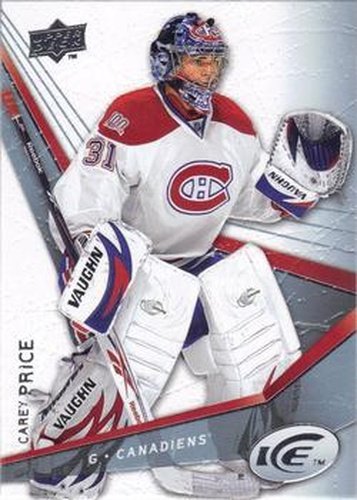 #12 Carey Price - Montreal Canadiens - 2008-09 Upper Deck Ice Hockey