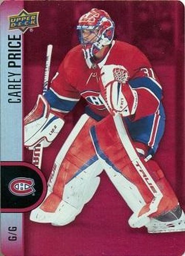 #DC-12 Carey Price - Montreal Canadiens - 2022-23 Upper Deck Tim Hortons - Red Die Cuts Hockey
