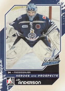 #12 J.P. Anderson - Mississauga St. Michael's Majors - 2010-11 In The Game Heroes and Prospects Hockey