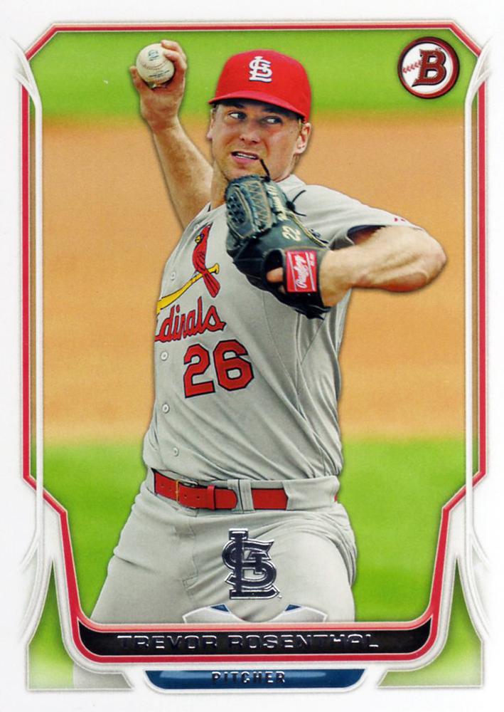 #12 Trevor Rosenthal - St. Louis Cardinals - 2014 Bowman Baseball