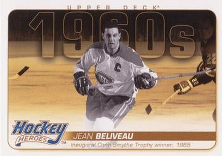 #HH25 Jean Beliveau - Montreal Canadiens - 2011-15 Upper Deck - Hockey Heroes