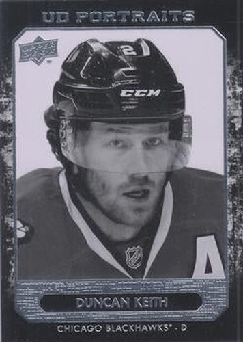 #P-12 Duncan Keith - Chicago Blackhawks - 2014-15 Upper Deck - UD Portraits Hockey