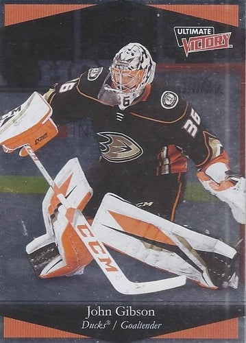 #UV-12 John Gibson - Anaheim Ducks - 2020-21 Upper Deck - Ultimate Victory Hockey