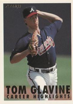 #12 Tom Glavine - Atlanta Braves - 1993 Fleer - Tom Glavine Career Highlights Baseball