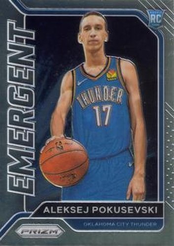 #12 Aleksej Pokusevski - Oklahoma City Thunder - 2020-21 Panini Prizm - Emergent Basketball