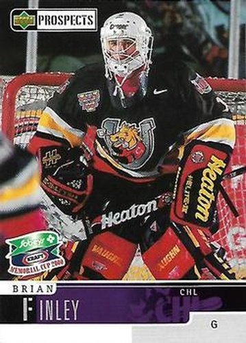 #12 Brian Finley - Barrie Colts - 1999-00 Upper Deck Sobeys Kraft Memorial Cup Hockey