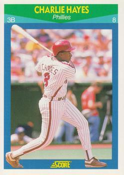 #12 Charlie Hayes - Philadelphia Phillies - 1990 Score Rising Stars Baseball