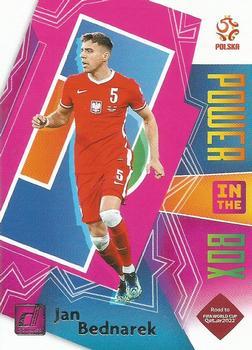 #12 Jan Bednarek - Poland - 2021-22 Donruss Road to FIFA World Cup Qatar 2022 - Power in the Box Soccer