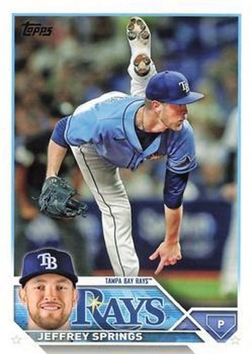 #12 Jeffrey Springs - Tampa Bay Rays - 2023 Topps Baseball